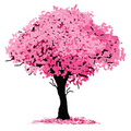 ستيكر فينيل Sakura tree من T33