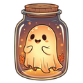 ستيكر فينيل Ghost in a jar من T33