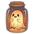 ستيكر فينيل Ghost in a jar من T33