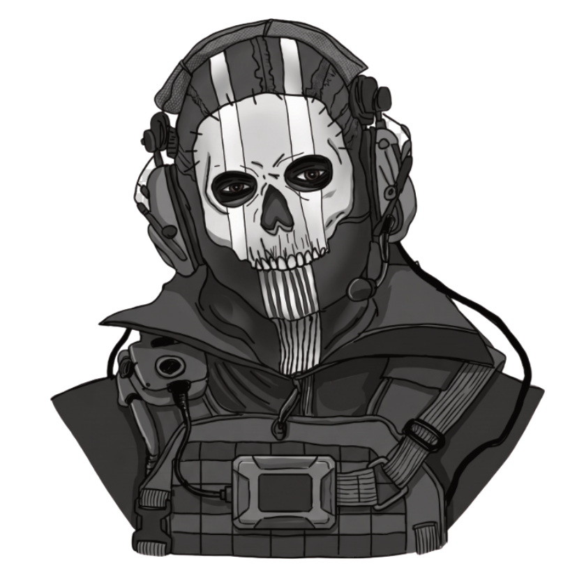 ستيكر فينيل Call of Duty Ghost من T33