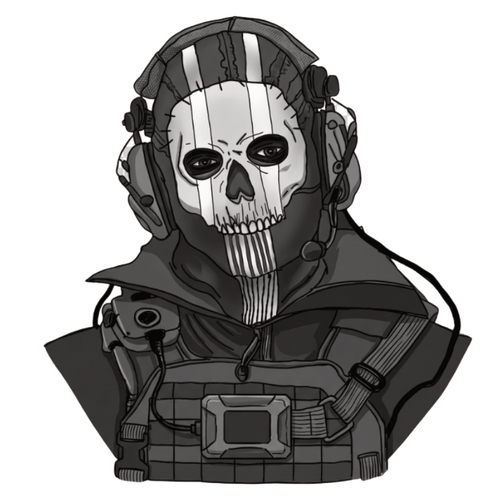 ستيكر فينيل Call of Duty Ghost من T33