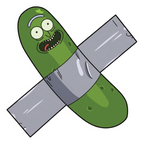 ستيكر فينيل Pickle Rick من T33